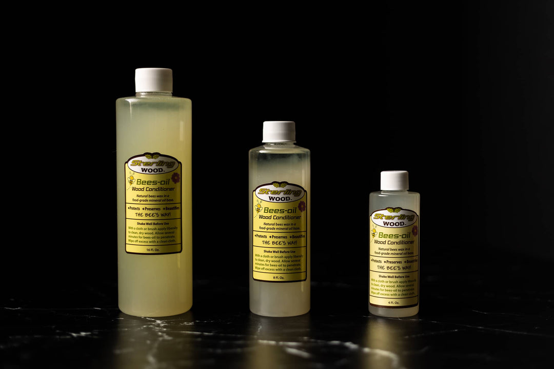 Thee Bottle of Beeswax wood conditioner